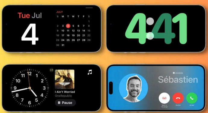 九龙苹果手机维修分享iOS17横屏充电待机显示有什么好处 