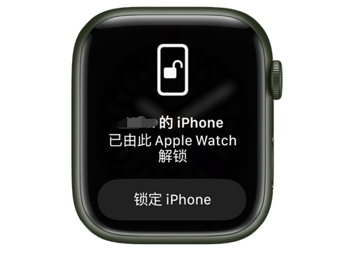 九龙苹果手机维修分享用 AppleWatch 解锁配备面容 ID 的 iPhone方法 