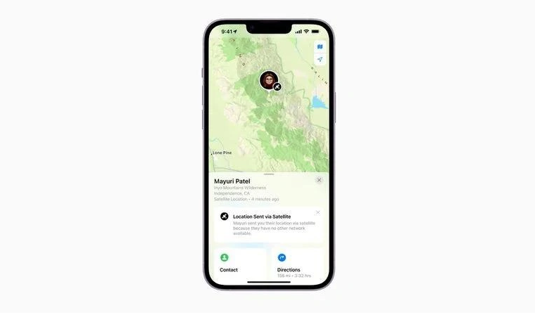 九龙苹果14维修分享iPhone14系列中 FindMy功能通过卫星分享位置方法教程 